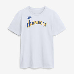Seattle Mariners Nike Cooperstown Collection Wordmark T-Shirt Discount