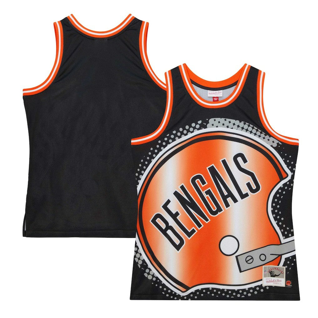 Cincinnati Bengals Big Face 7.0 Fashion Tank Top - Black - Mitchell & Ness