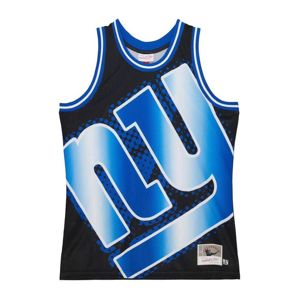 New York Giants Big Face 7.0 Fashion Tank Top - Black - Mitchell & Ness