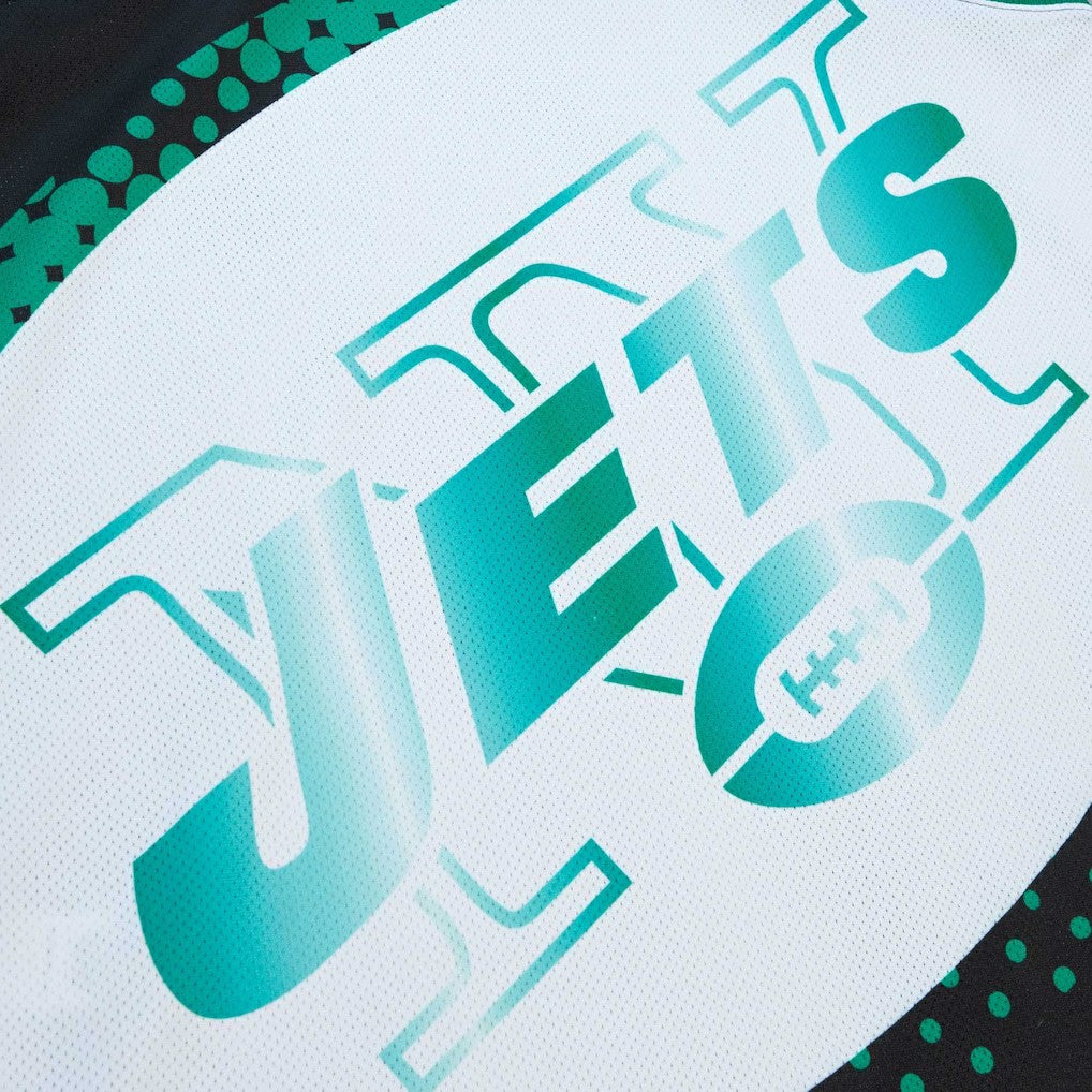 New York Jets Big Face 7.0 Fashion Tank Top - Black - Mitchell & Ness