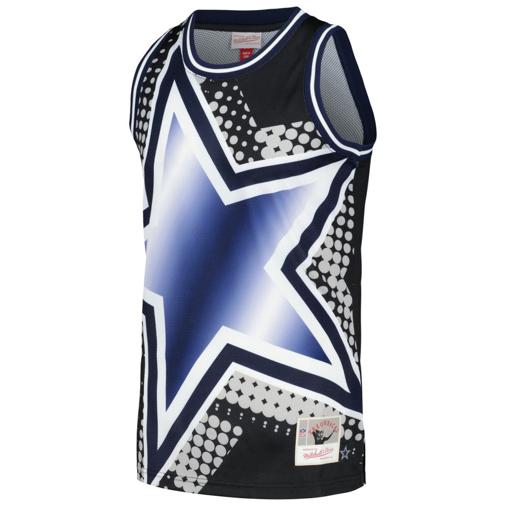 Dallas Cowboys Big Face 7.0 Fashion Tank Top - Black - Mitchell & Ness
