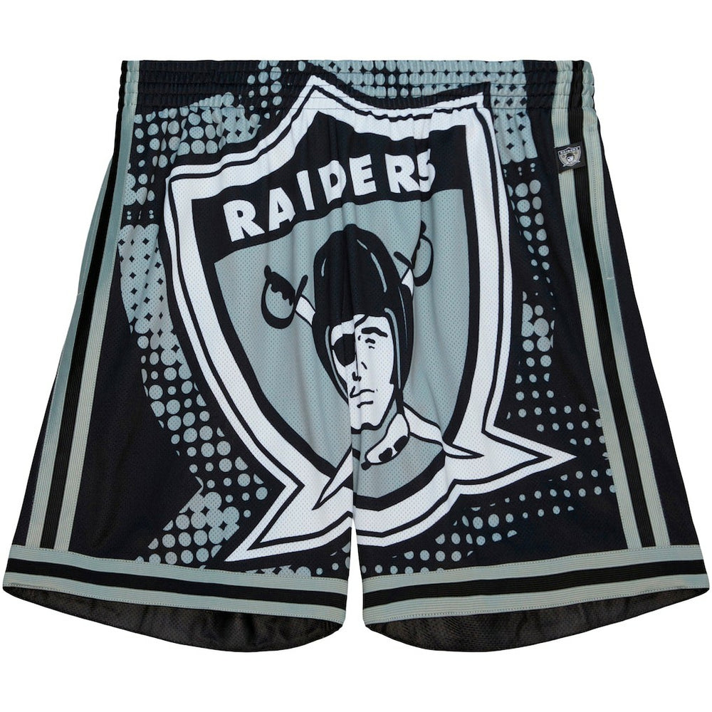 Las Vegas Raiders Big Face 7.0 Fashion Shorts - Black - Mitchell & Ness