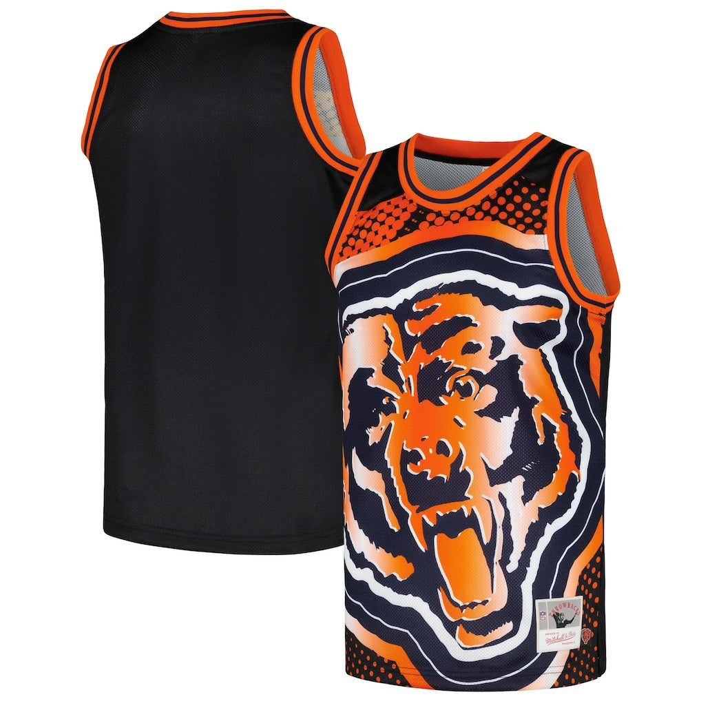 Chicago Bears Big Face 7.0 Fashion Tank Top - Black - Mitchell & Ness