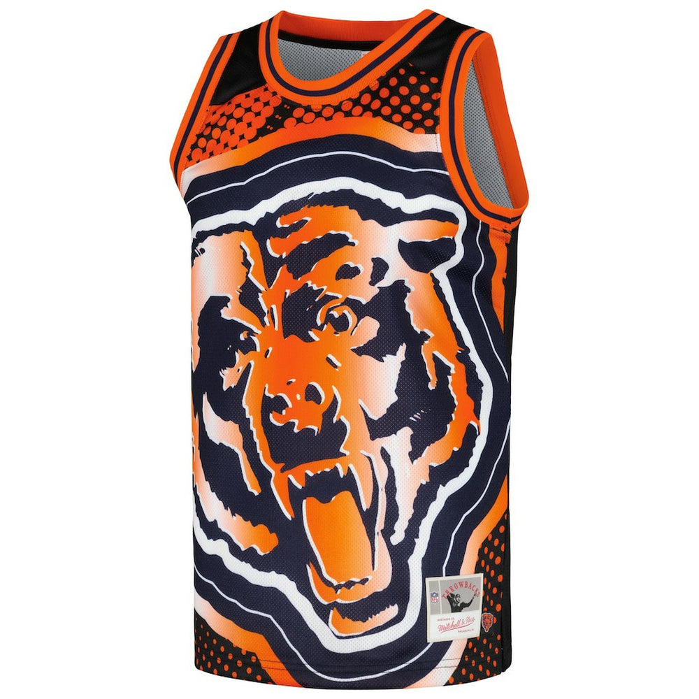 Chicago Bears Big Face 7.0 Fashion Tank Top - Black - Mitchell & Ness