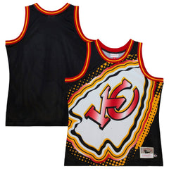 Kansas City Chiefs Big Face 7.0 Fashion Tank Top - Black - Mitchell & Ness