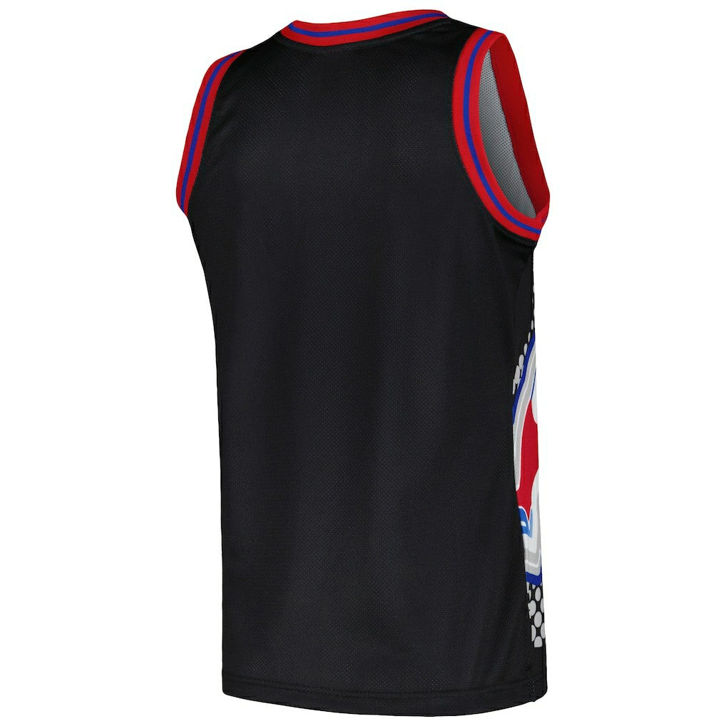 New England Patriots Big Face 7.0 Fashion Tank Top - Black - Mitchell & Ness