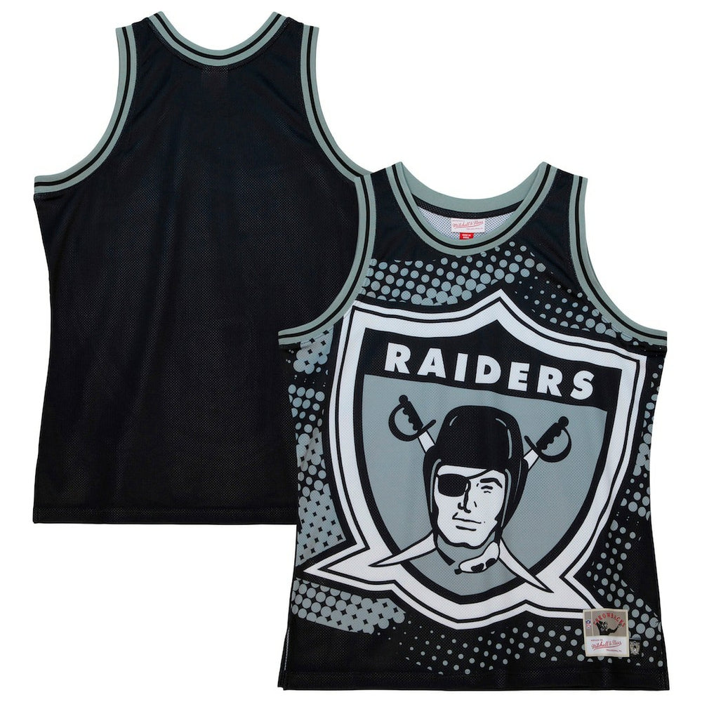 Las Vegas Raiders Big Face 7.0 Fashion Tank Top - Black - Mitchell & Ness
