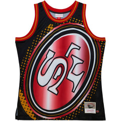 San Francisco 49ers Big Face 7.0 Fashion Tank Top - Black - Mitchell & Ness