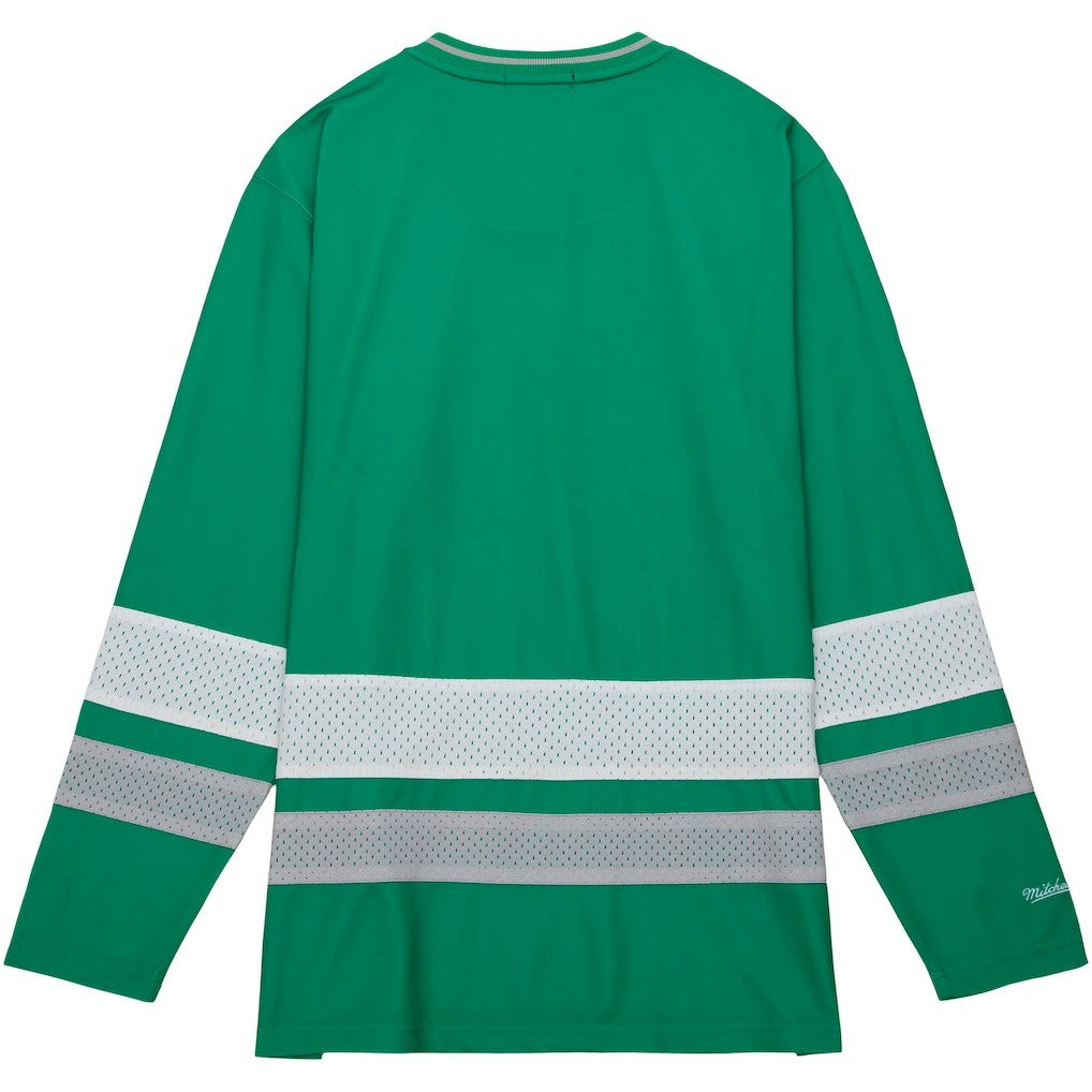 Philadelphia Eagles Women's Big Face 7.0 Long Sleeve Jersey T-Shirt - Green - Mitchell & Ness