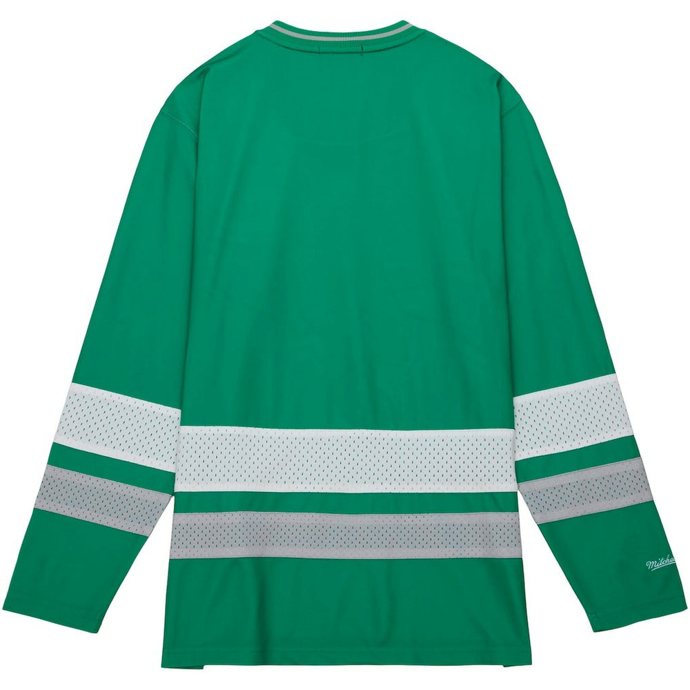 Philadelphia Eagles Women's Big Face 7.0 Long Sleeve Jersey T-Shirt - Green - Mitchell & Ness