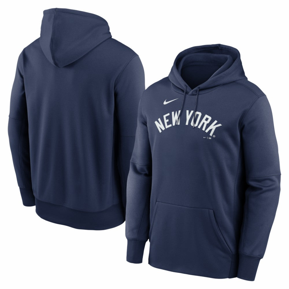 New York Yankees Nike Primary Wordmark Therma Hoodie Outlet