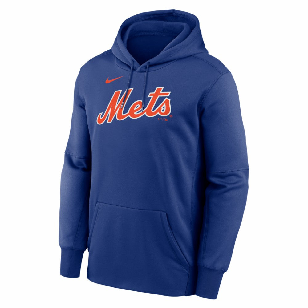 New York Mets Nike Primary Wordmark Therma Hoodie for sale