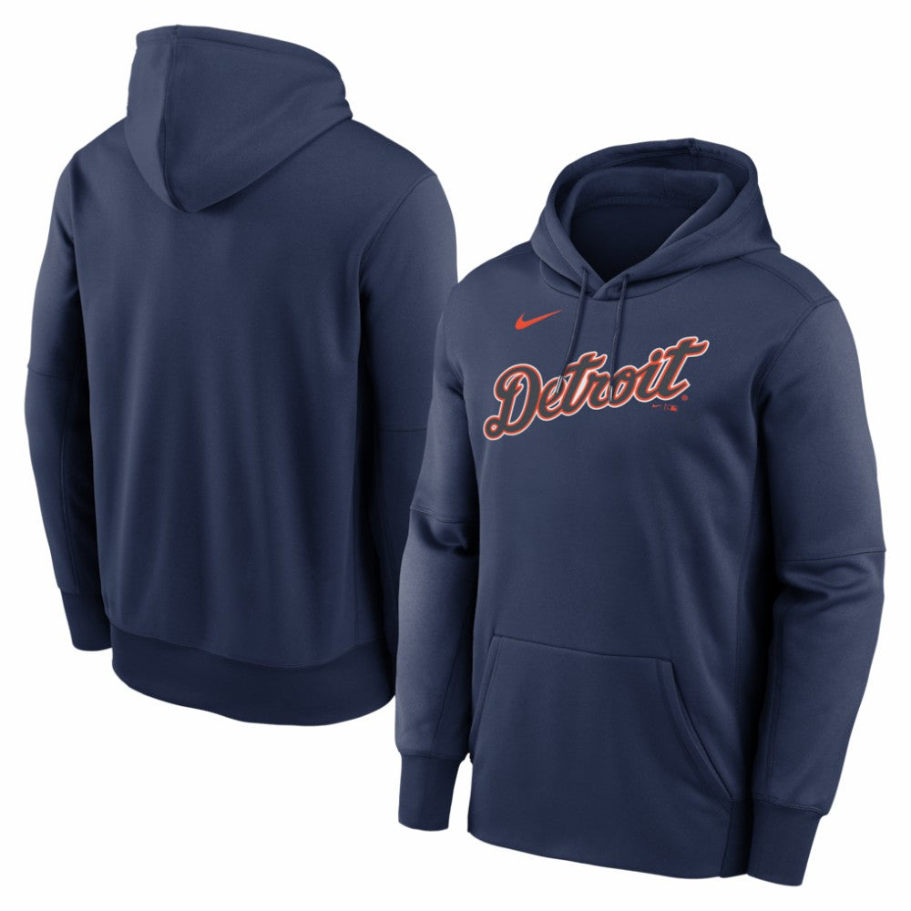 Detroit Tigers Nike Primary Wordmark Therma Hoodie Outlet