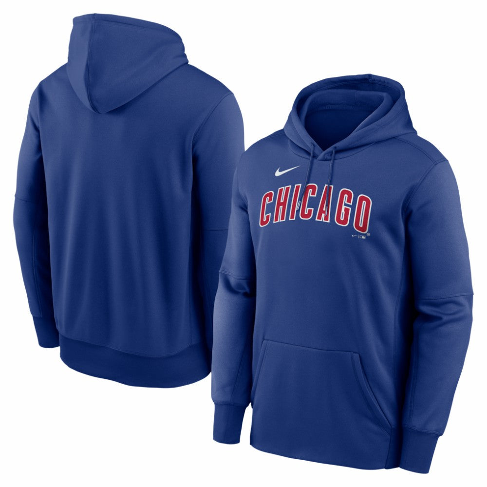 Chicago Cubs Nike Primary Wordmark Therma Hoodie for sale