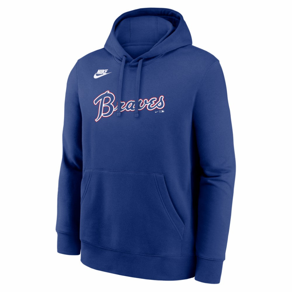 Atlanta Braves Nike Cooperstown Collection Wordmark Club Hoodie Sale