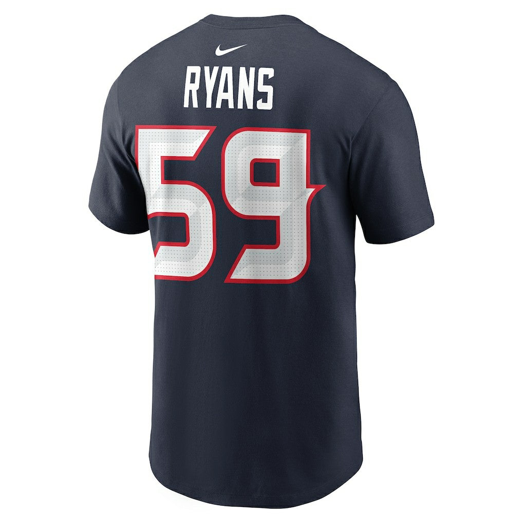 DeMeco Ryans Houston Texans Retired Player Name & Number T-Shirt - Navy - Nike