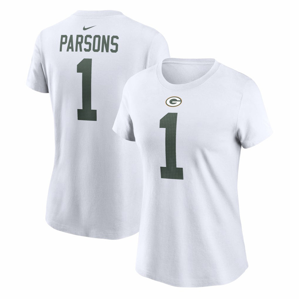 Micah Parsons Green Bay Packers Women's Player Name & Number T-Shirt - White - Nike