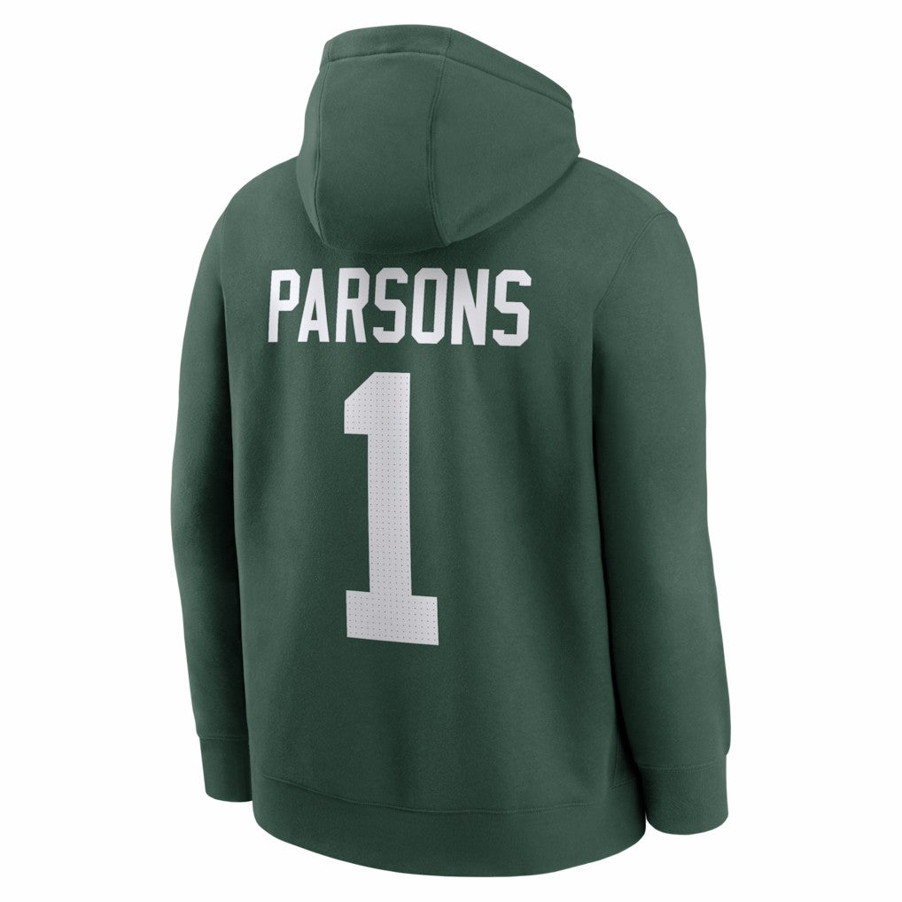 Micah Parsons Green Bay Packers Player Name & Number Fleece Hoodie - Green - Nike
