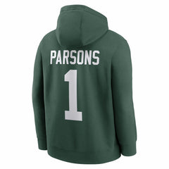 Micah Parsons Green Bay Packers Player Name & Number Fleece Hoodie - Green - Nike