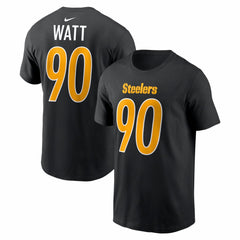 T.J. Watt Pittsburgh Steelers Carbon Name & Number T-Shirt - Black - Nike