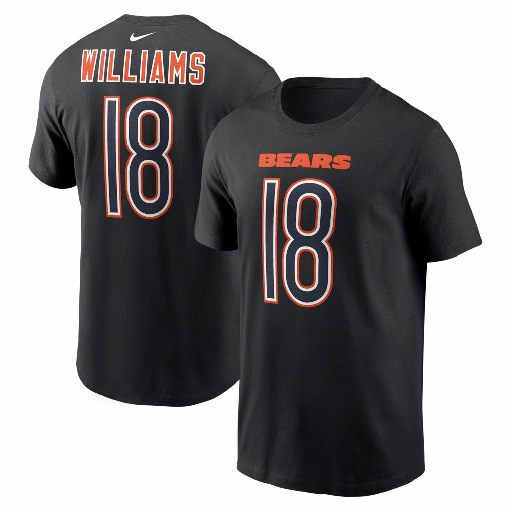Caleb Williams Chicago Bears Carbon Name & Number T-Shirt - Black - Nike