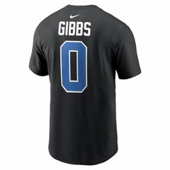 Jahmyr Gibbs Detroit Lions Carbon Name & Number T-Shirt - Black - Nike