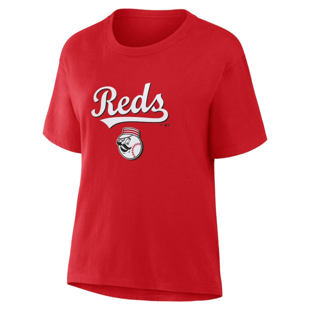 Cincinnati Reds Fanatics Women's Lockup Legacy T-Shirt Online