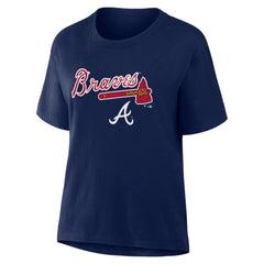 Atlanta Braves Fanatics Women's Lockup Legacy T-Shirt Online