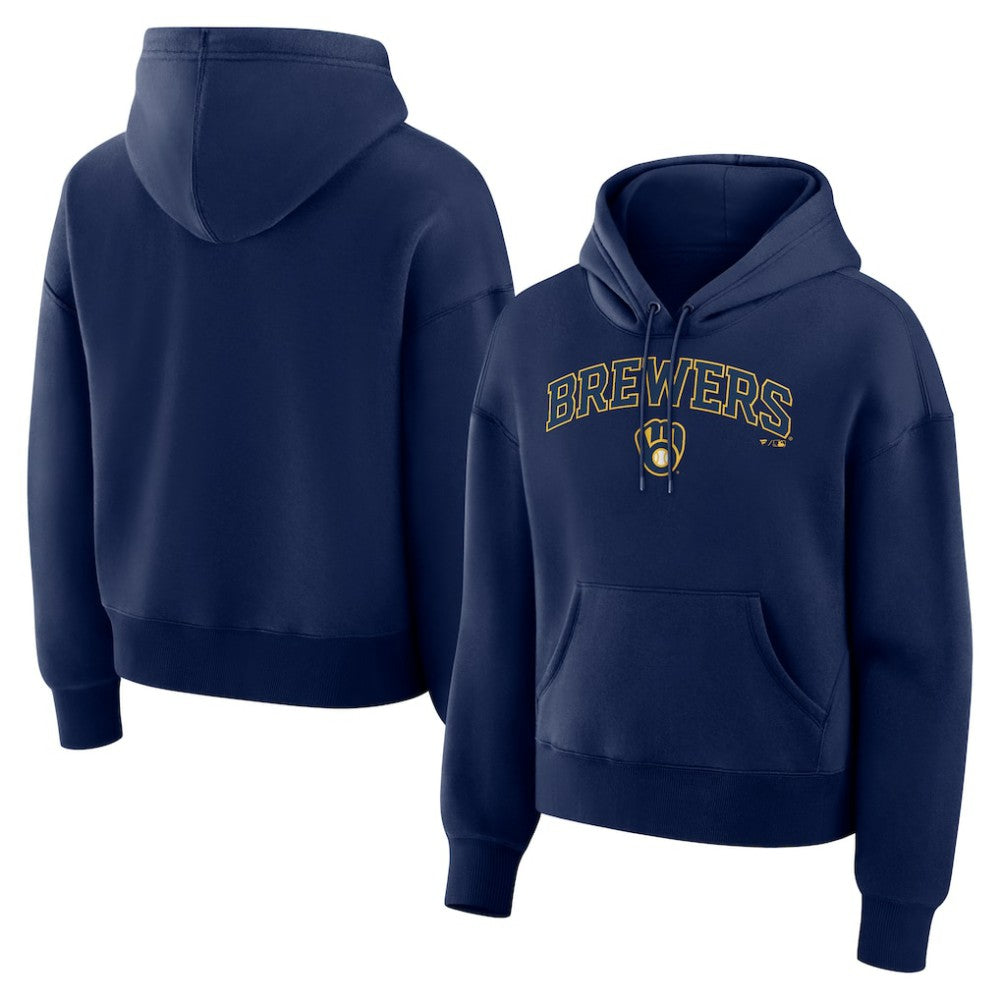 Milwaukee Brewers Fanatics Women's Lockup Legacy Fleece Hoodie for sale