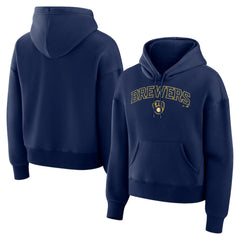 Milwaukee Brewers Fanatics Women's Lockup Legacy Fleece Hoodie for sale