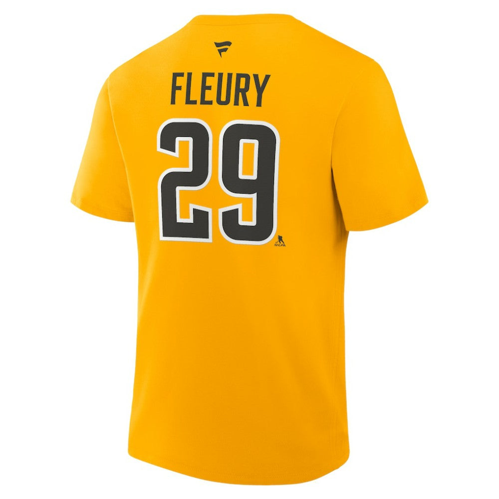 Marc-Andre Fleury Pittsburgh Penguins Fanatics Authentic Stack Name & Number T-Shirt - Gold | Fanatics discount