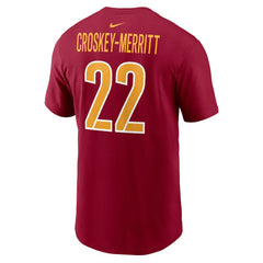 Jacory Croskey-Merritt Washington Commanders Player Name & Number T-Shirt - Burgundy - Nike