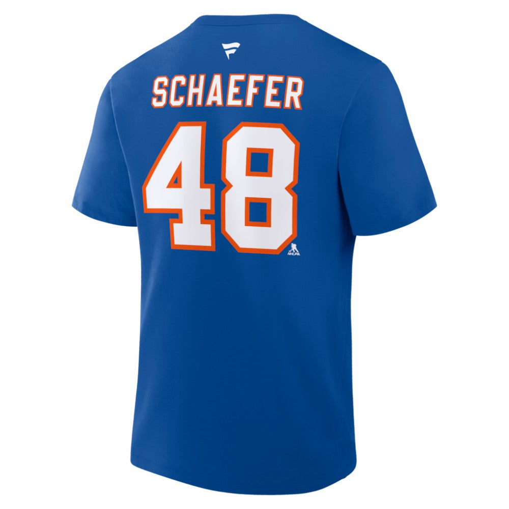 Matthew Schaefer New York Islanders Fanatics Authentic Stack Name & Number T-Shirt - Royal | Fanatics near me