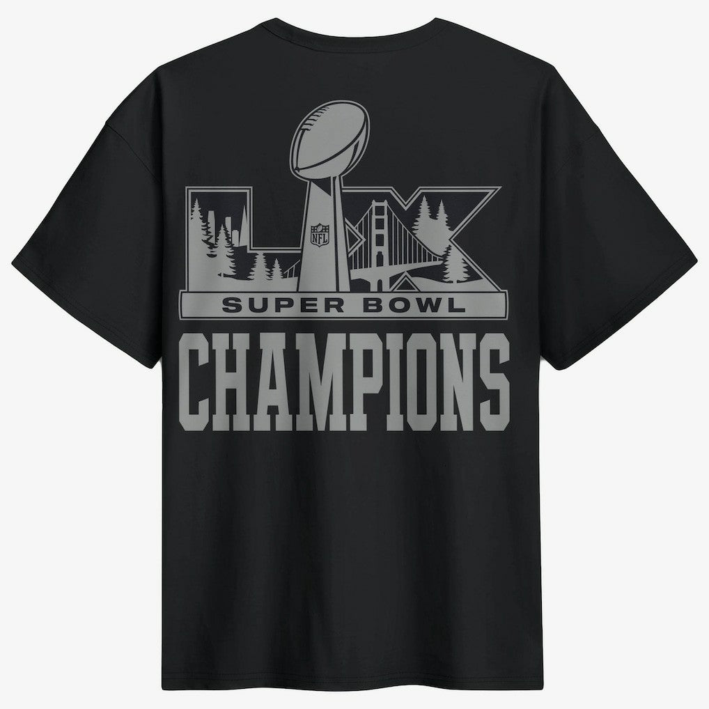 Seattle Seahawks Super Bowl LX Champions Locker Room Trophy Collection Authentic T-Shirt - Black - Nike