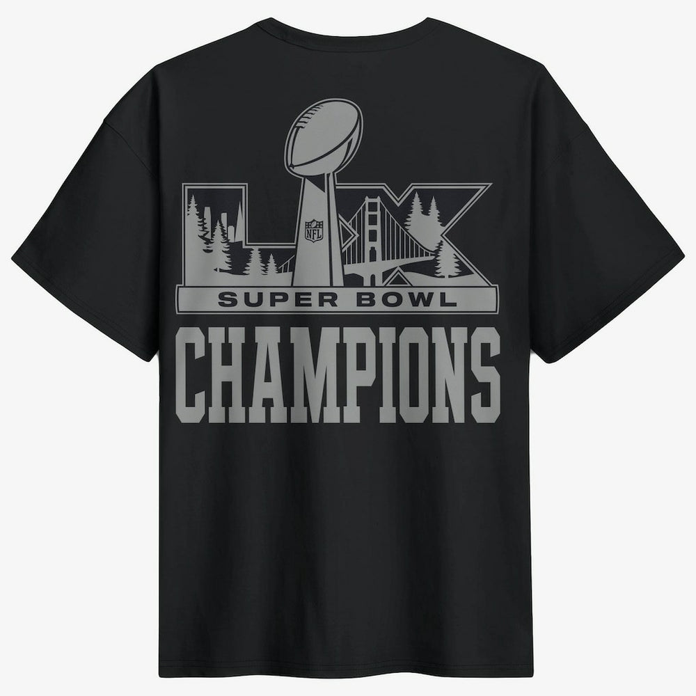 Seattle Seahawks Super Bowl LX Champions Locker Room Trophy Collection Authentic T-Shirt - Black - Nike