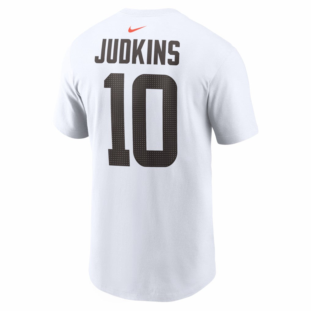 Quinshon Judkins Cleveland Browns Name & Number T-Shirt - White - Nike