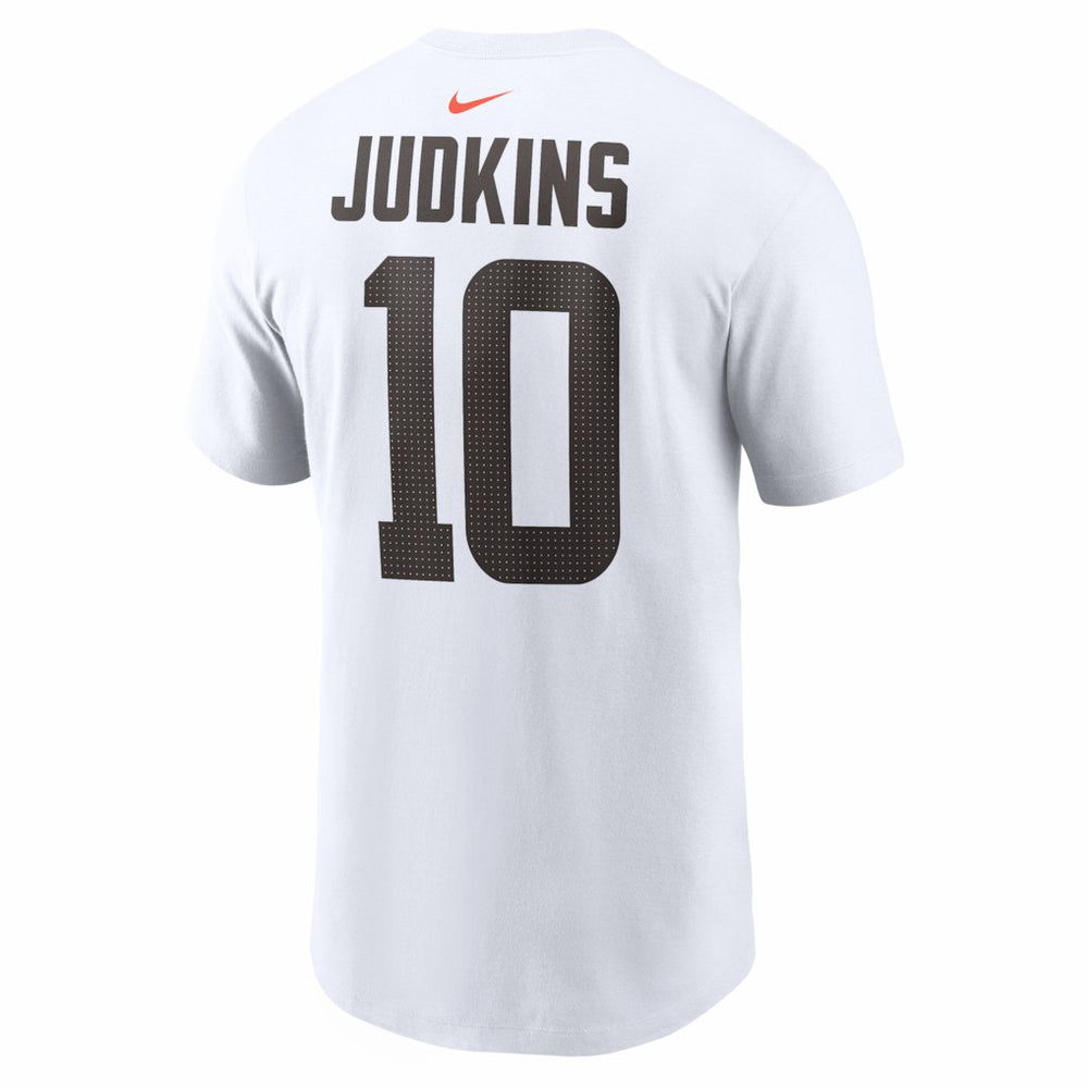 Quinshon Judkins Cleveland Browns Name & Number T-Shirt - White - Nike