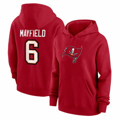 Baker Mayfield Tampa Bay Buccaneers Women's Player Name & Number Fleece Hoodie - Red - Nike