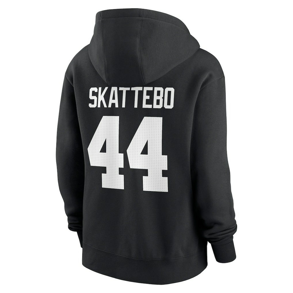 Cam Skattebo New York Giants Women's Player Name & Number Fleece Hoodie - Black - Nike