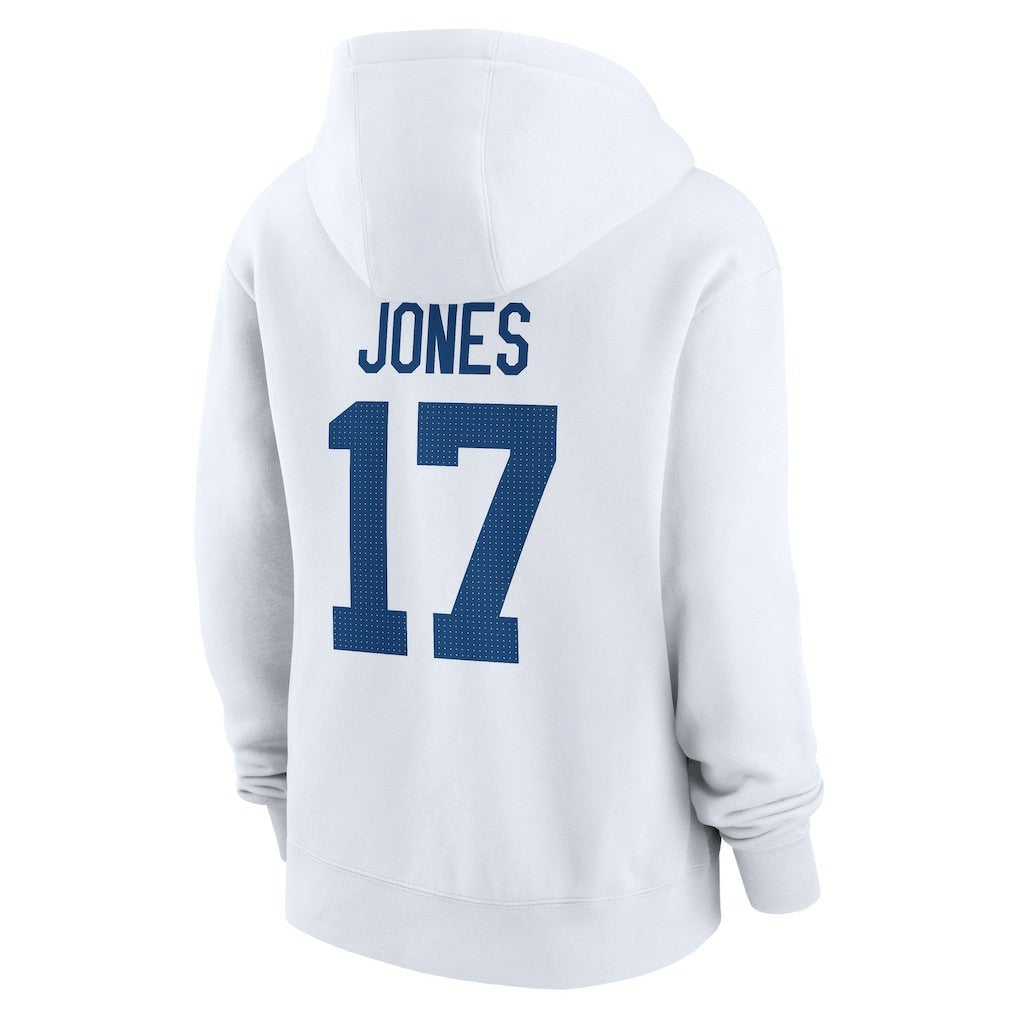 Daniel Jones Indianapolis Colts Women's Player Name & Number Fleece Hoodie - White - Nike