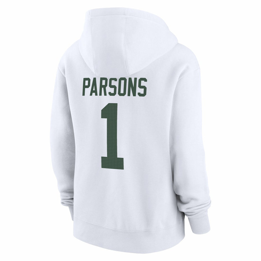 Micah Parsons Green Bay Packers Women's Player Name & Number Fleece Hoodie - White - Nike