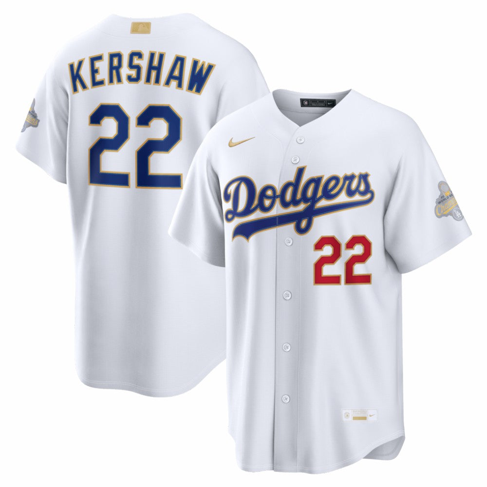 Clayton Kershaw Los Angeles Dodgers Nike 2026 Gold Collection Stadium Jersey Online