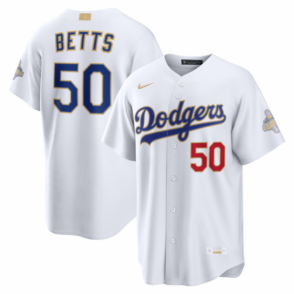 Mookie Betts Los Angeles Dodgers Nike 2026 Gold Collection Stadium Jersey Online