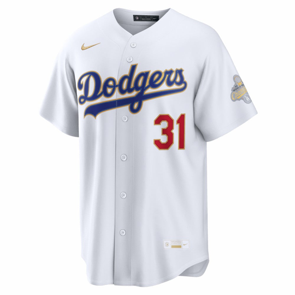 Tyler Glasnow Los Angeles Dodgers Nike 2026 Gold Collection Stadium Jersey Sale