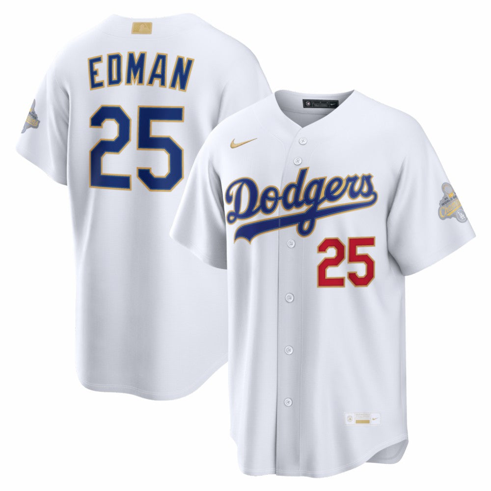 Tommy Edman Los Angeles Dodgers Nike 2026 Gold Collection Stadium Jersey Outlet