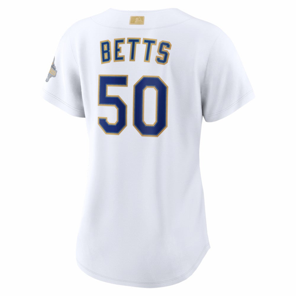 Mookie Betts Los Angeles Dodgers Nike Women's 2026 Gold Collection Stadium Jersey Outlet