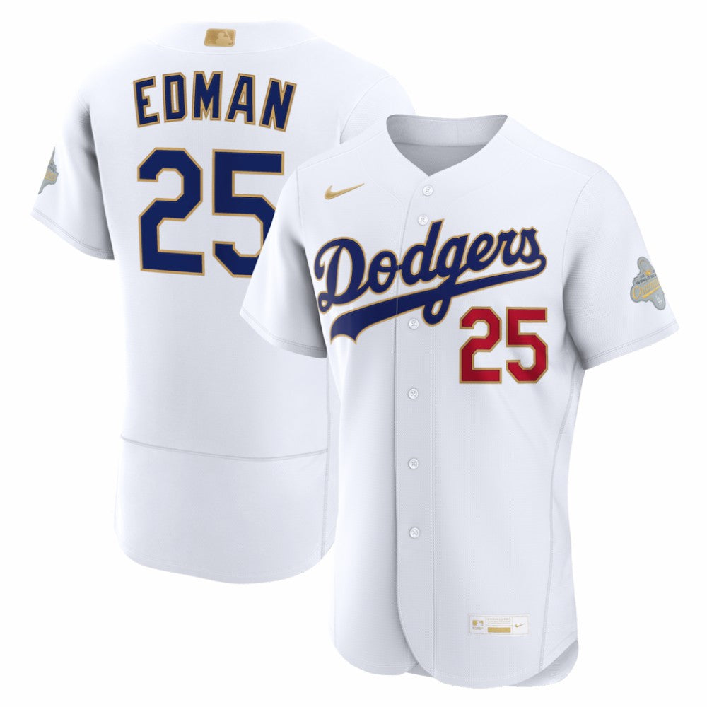 Tommy Edman Los Angeles Dodgers Nike 2026 Gold Collection Authentic Jersey Online