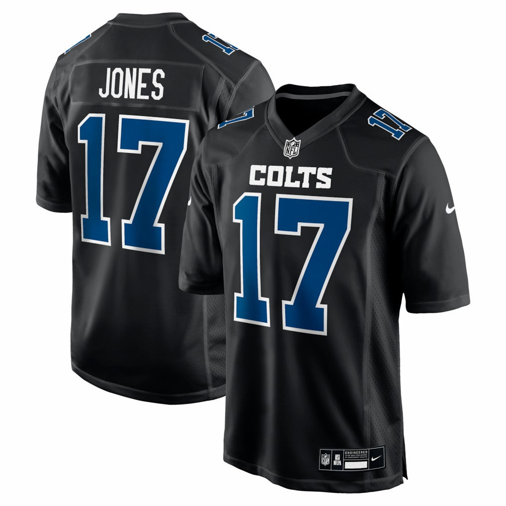 Daniel Jones Indianapolis Colts Fashion Game Jersey - Carbon Black - Nike