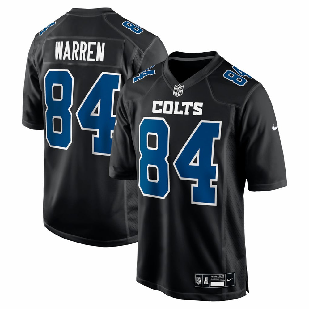 Tyler Warren Indianapolis Colts Fashion Game Jersey - Carbon Black - Nike