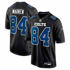 Tyler Warren Indianapolis Colts Fashion Game Jersey - Carbon Black - Nike